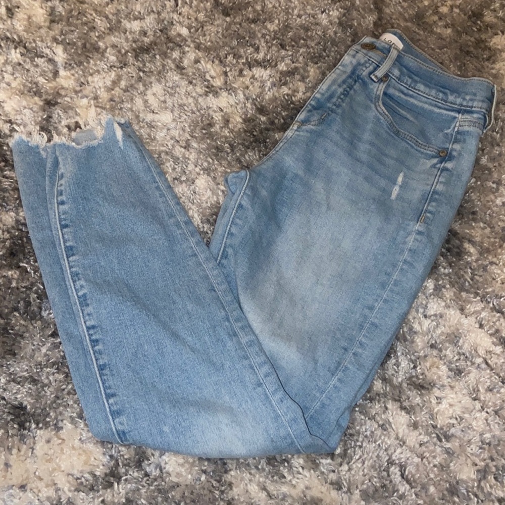 Like new Loft high waist skinny - light washed